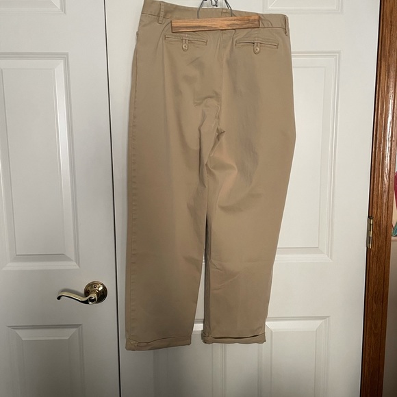 Talbots Stretch Khaki Pants with Small Cuffs size 12P - Picture 4 of 7